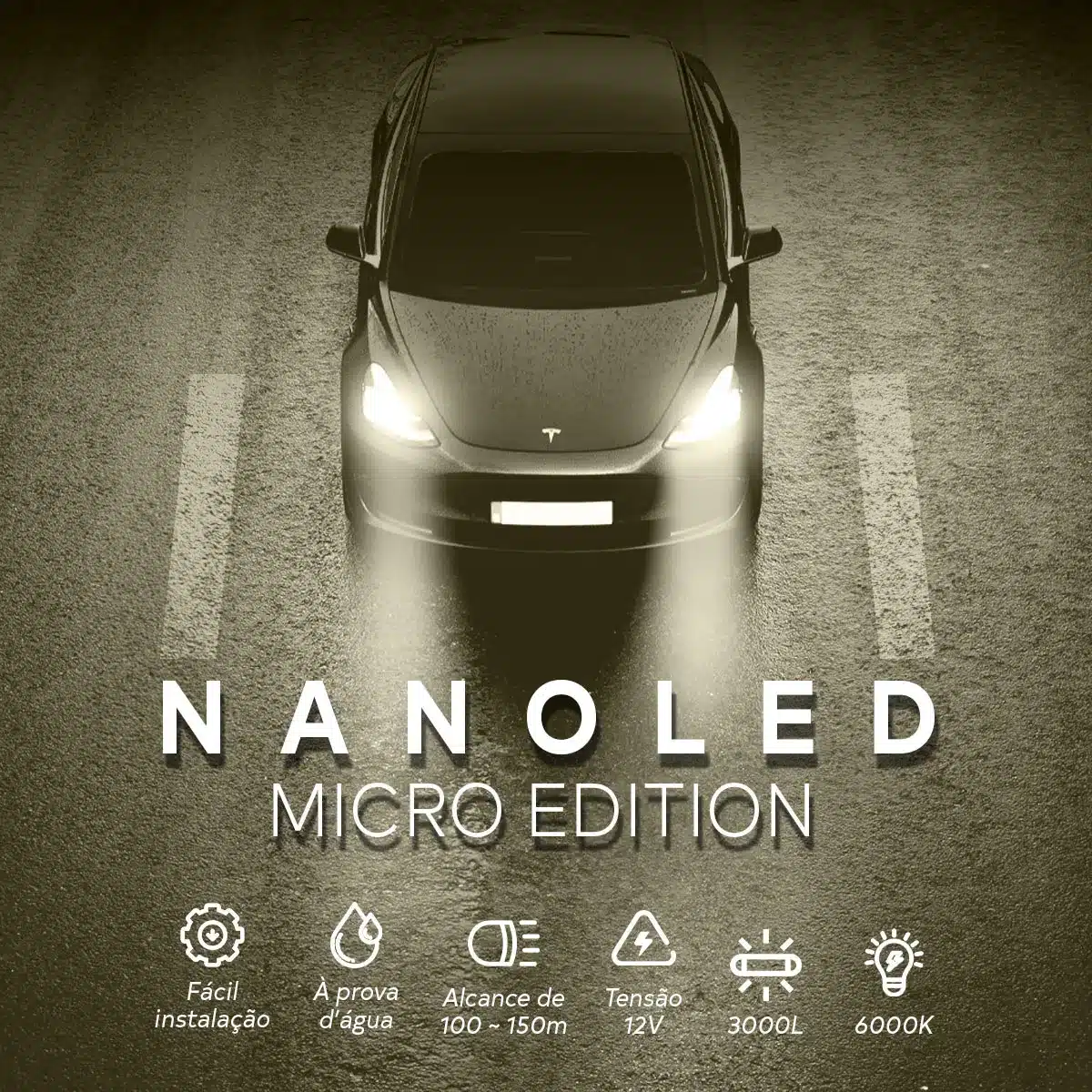 Tech One Lampadas Led Nano 5911 H8,H9,H11,H16 - Image 3